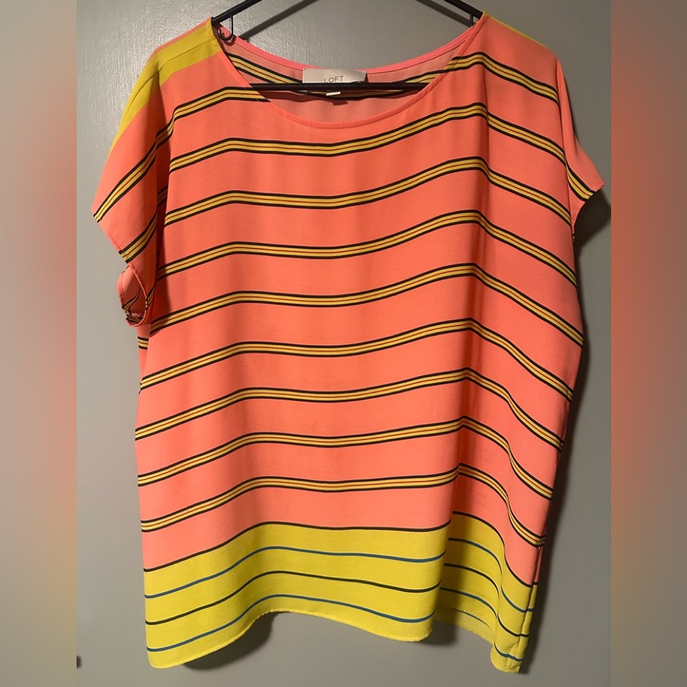 LOFT Colorful Striped Women's Top